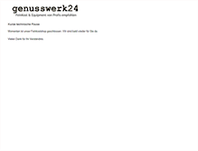 Tablet Screenshot of genusswerk24.de